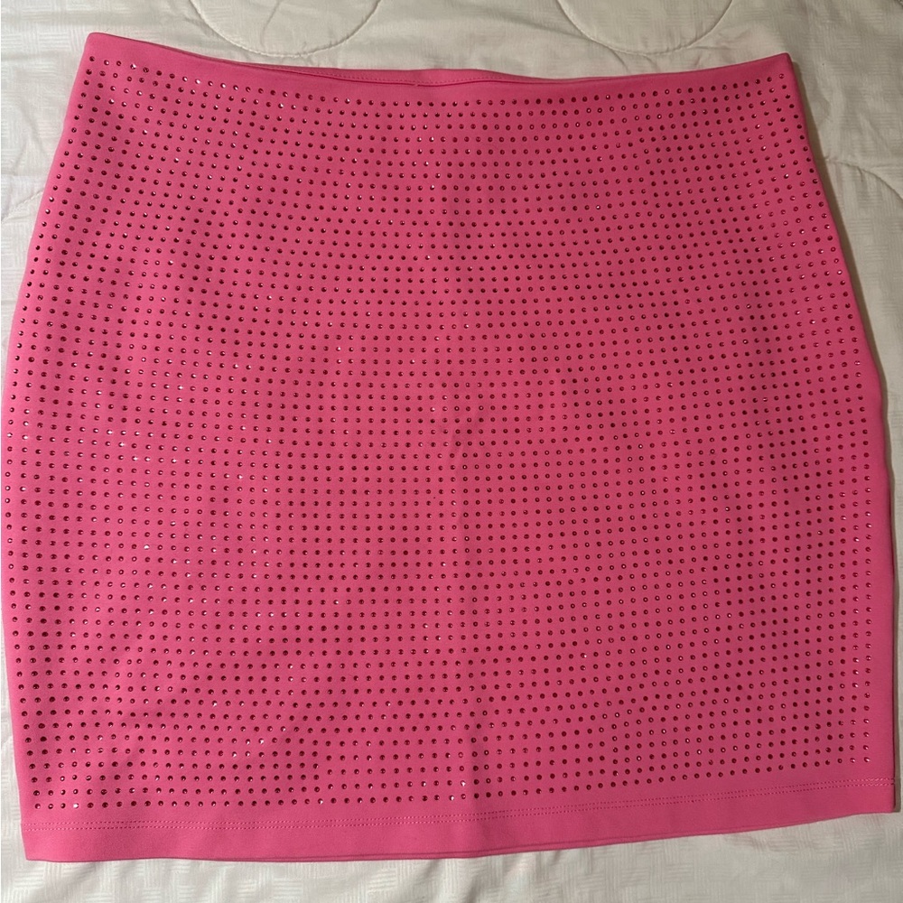 Forever 21 x Barbie collab Hot Pink Studded Pencil Skirt